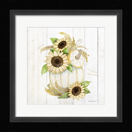 Framed Autumn Elegance II Gold Print