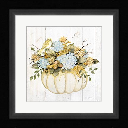 Framed Autumn Elegance III Gold Print