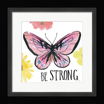 Framed Beautiful Butterfly I Print