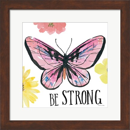 Framed Beautiful Butterfly I Print