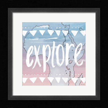 Framed World Traveler Explore Print