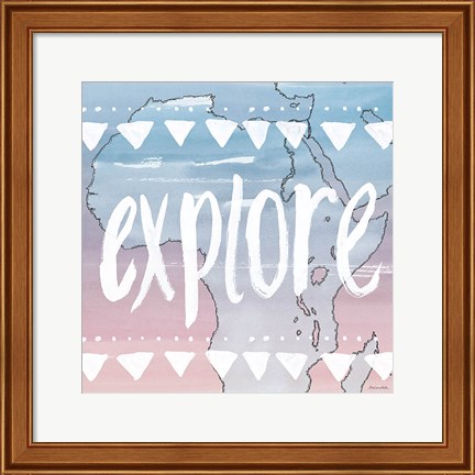 Framed World Traveler Explore Print