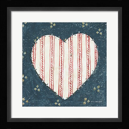 Framed Americana Quilt I Print