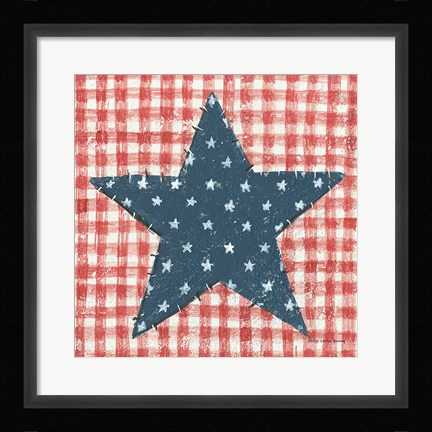 Framed Americana Quilt II Print