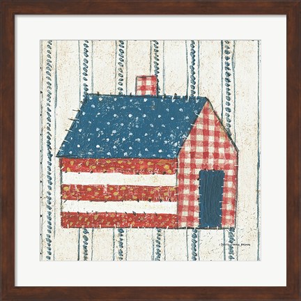 Framed Americana Quilt III Print
