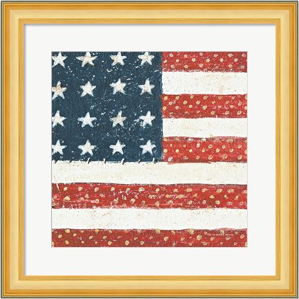 Framed Americana Quilt IV Print