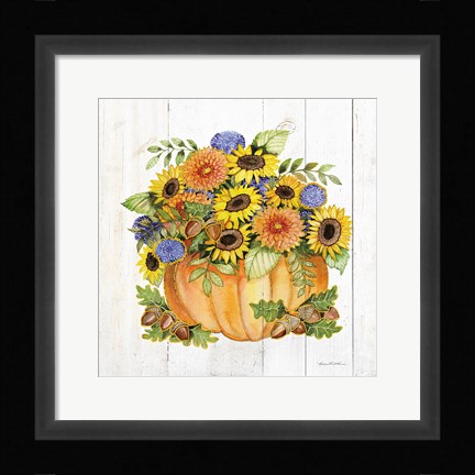 Framed Autumn Days III Gold Print