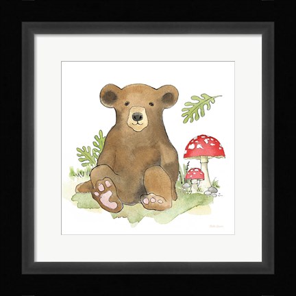 Framed Baby Woodland II Print