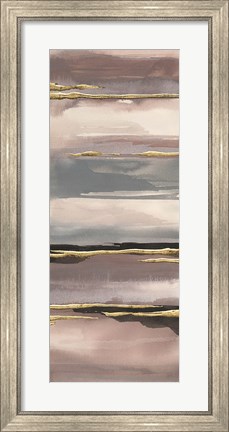 Framed Gilded Morning Fog IV Gold Print