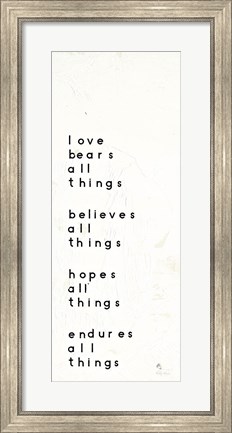 Framed Words of Encouragement I Print