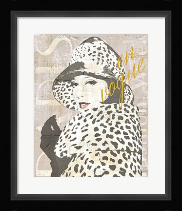 Framed Fashion Week Paris Halftone II Print