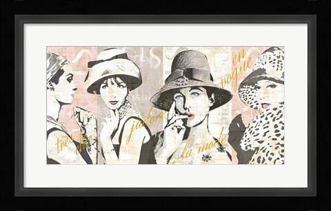 Framed Fashion Week Paris Halftone V Print