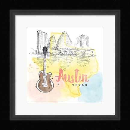 Framed US Cities I Print