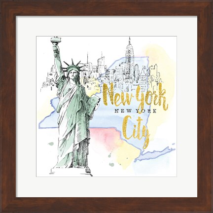 Framed US Cities IV Print