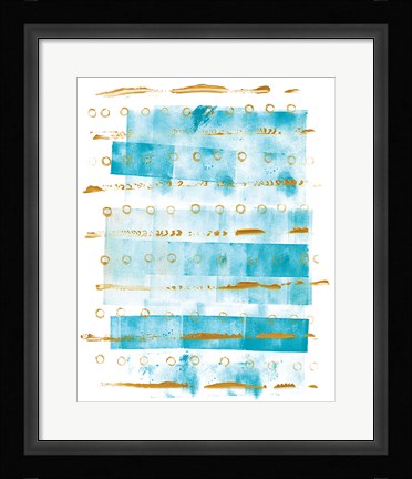 Framed Ocean Blue I Print