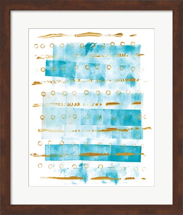 Framed Ocean Blue I Print