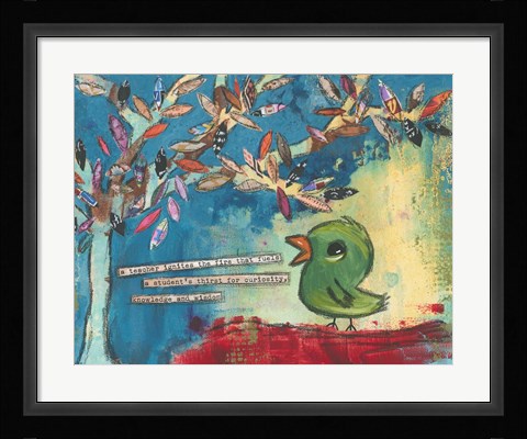 Framed Teacher Ignites Print