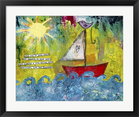 Framed Sail Towards Print