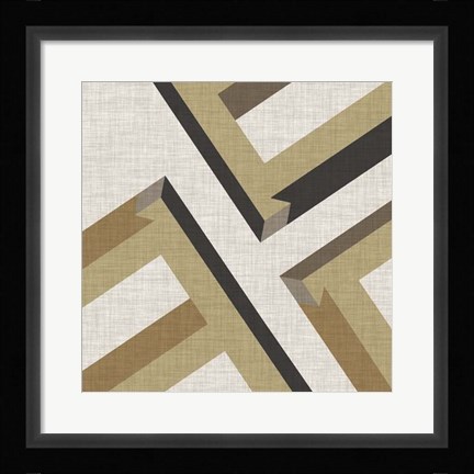 Framed Geometric Perspective VIII Print