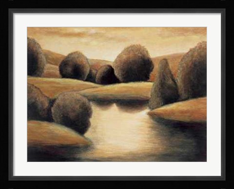 Framed M. Montero - Reflective Vista I Size 31.5x23.75 Print