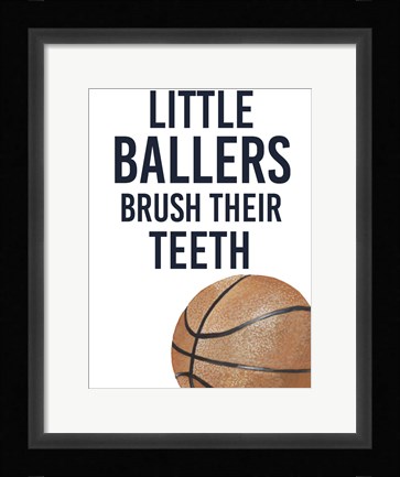 Framed Little Ballers I Print