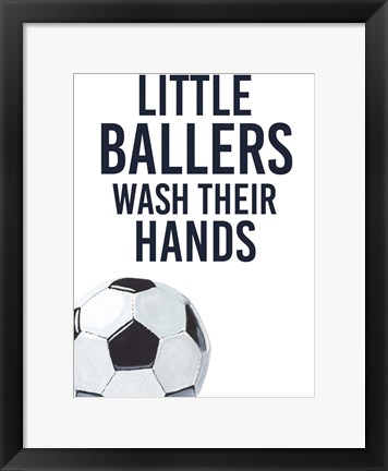 Framed Little Ballers II Print