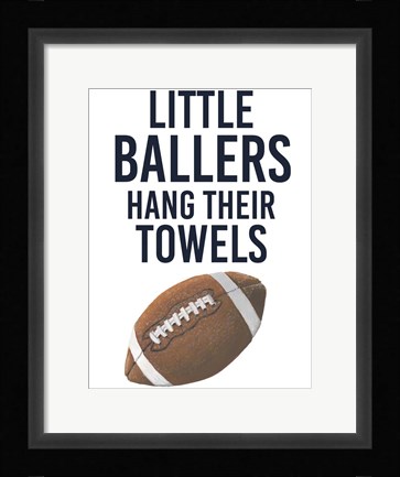 Framed Little Ballers III Print