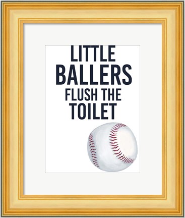 Framed Little Ballers IV Print