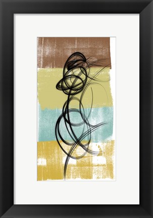 Framed Dancing Swirl II Print