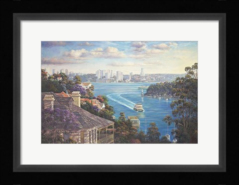 Framed Afternoon Light Sydney Harbour Print