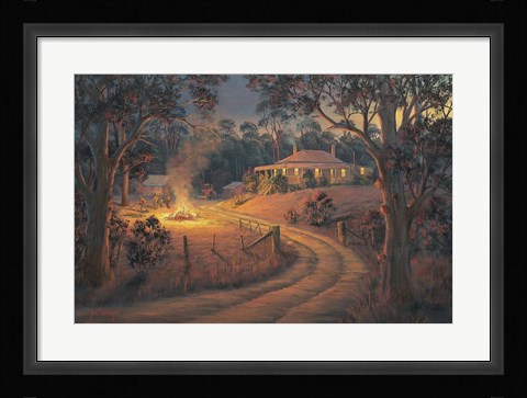 Framed Bush Bonfire Print