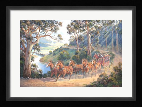 Framed Run Home Print