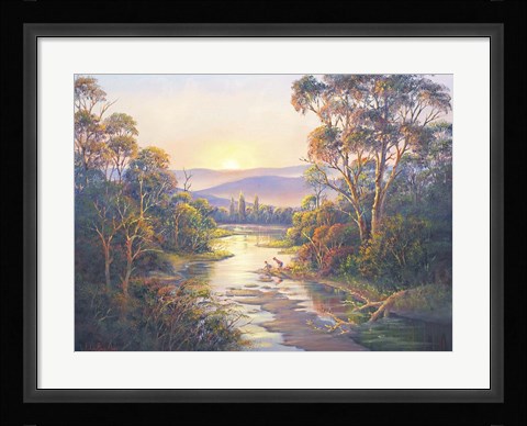 Framed Close Of Day - Paterson Print