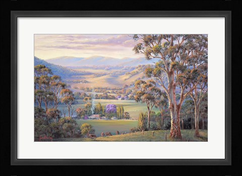 Framed Close Of Day - Vacy Print