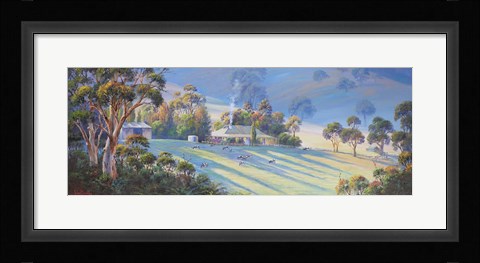 Framed Evening Shadows Mt. George Print