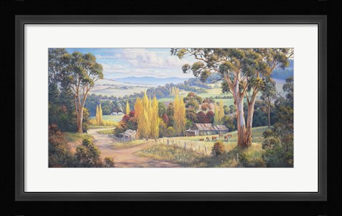 Framed Gilmore Valley Gold Print
