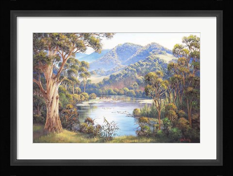 Framed Macleay Valley Morning Print