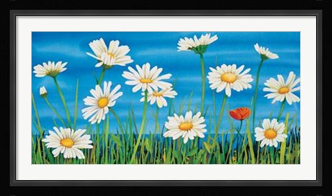 Framed Margherite Sul Mare Print