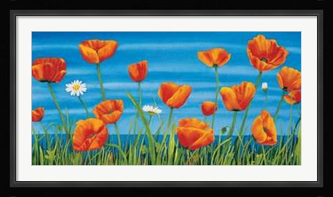 Framed Papaveri Sul Mare Print