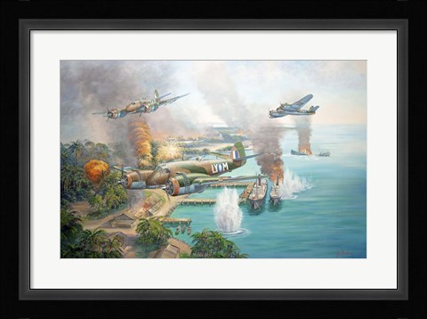 Framed Beaufighter Blitz Print