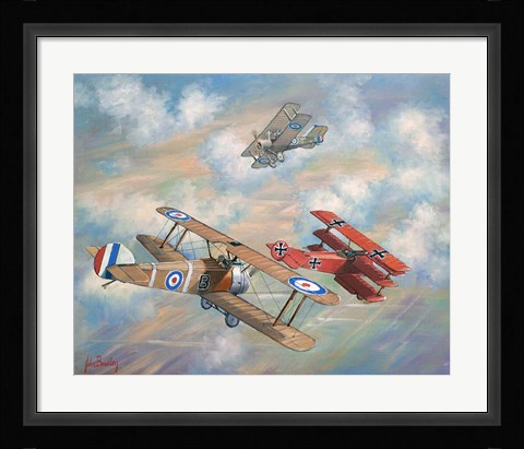 Framed Red Baron Bugs Out Print