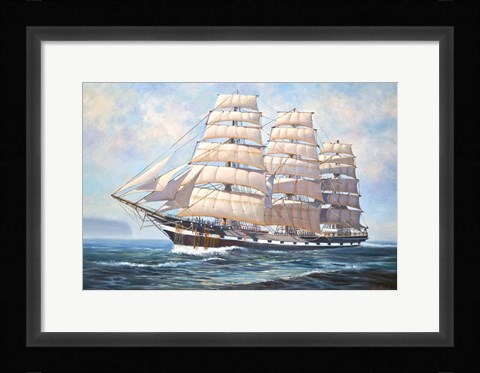 Framed Hms Macquarie Print