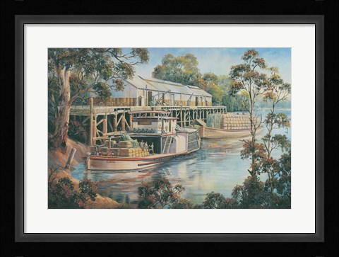 Framed Tea Break - Echuca Print