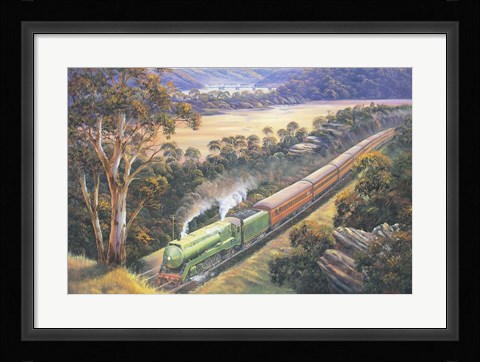 Framed Approaching Cowan Bank Print