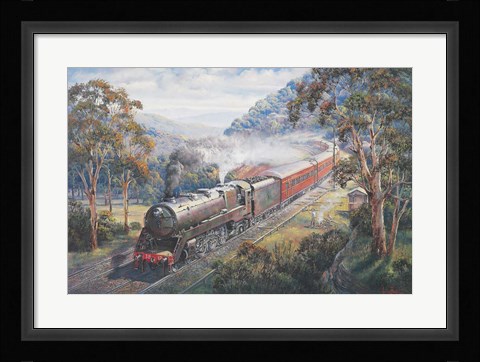 Framed Newcastle Flyer Print