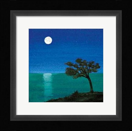 Framed Notturno Mediterraneo II Print