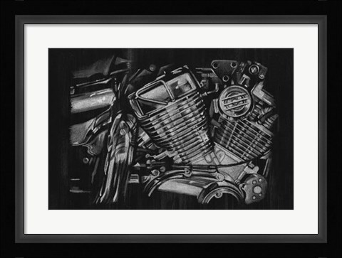 Framed Polished Chrome I Print