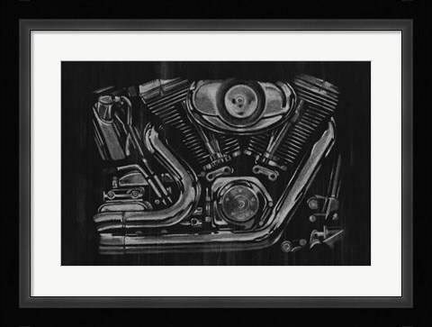 Framed Polished Chrome II Print