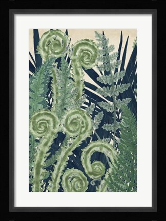 Framed Fiddlehead Waltz I Print
