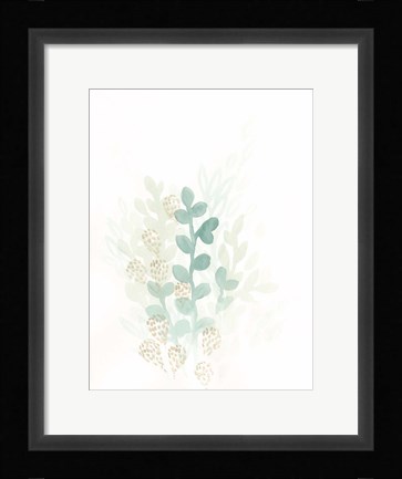 Framed Sprout Flowers II Print